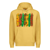 Antique Gold black history brushstroke Premium Hoodie - texasbilliewilder