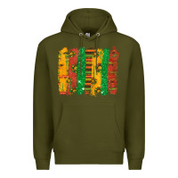 Army Green black history brushstroke Premium Hoodie - texasbilliewilder