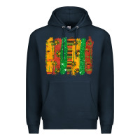 Navy black history brushstroke Premium Hoodie - texasbilliewilder