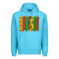 Ocean Blue black history brushstroke Premium Hoodie - texasbilliewilder