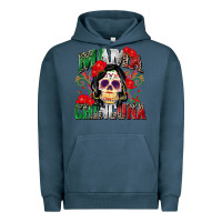 Pigment Midnight Navy mama chingona Urban Hoodie - Zillion Design Studio