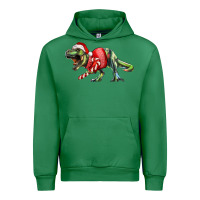 Emerald t rex christmas Urban Hoodie - RanaPortraitStore