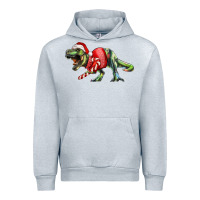 Heather Grey t rex christmas Urban Hoodie - RanaPortraitStore