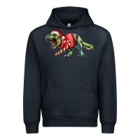 Navy t rex christmas Urban Hoodie - RanaPortraitStore