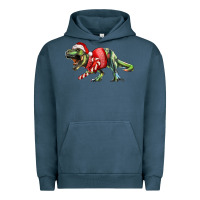 Pigment Midnight Navy t rex christmas Urban Hoodie - RanaPortraitStore