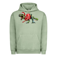 Pigment Oil Green t rex christmas Urban Hoodie - RanaPortraitStore
