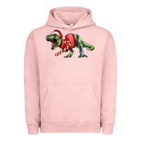 Pigment Salmon t rex christmas Urban Hoodie - RanaPortraitStore