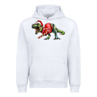 White t rex christmas Urban Hoodie - RanaPortraitStore