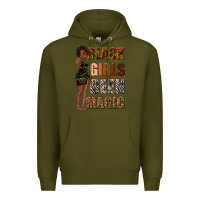 Army Green black girls been magic Premium Hoodie - texasbilliewilder