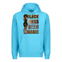 Ocean Blue black girls been magic Premium Hoodie - texasbilliewilder