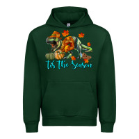 Forest Green t rex tis the season Urban Hoodie - RanaPortraitStore