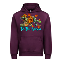 Mauve Wine t rex tis the season Urban Hoodie - RanaPortraitStore