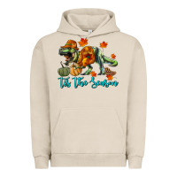 Pigment French Oak t rex tis the season Urban Hoodie - RanaPortraitStore