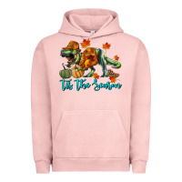 Pigment Salmon t rex tis the season Urban Hoodie - RanaPortraitStore