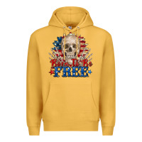 Mustard born to be free skeleton Premium Hoodie - Zillion Design Studio