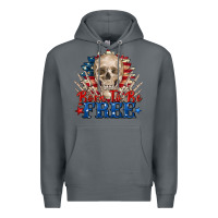 Rock born to be free skeleton Premium Hoodie - Zillion Design Studio