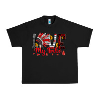 Black red black grey white love my tribe indian headdres Urban Heavy Tee - Artiststas