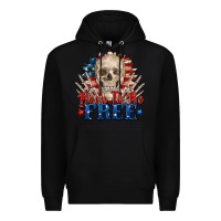 Black born to be free skeleton Premium Hoodie - Zillion Design Studio