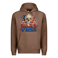 Chestnut born to be free skeleton Premium Hoodie - Zillion Design Studio