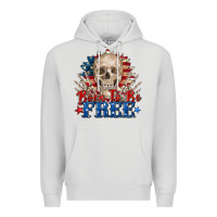 Dove Grey born to be free skeleton Premium Hoodie - Zillion Design Studio