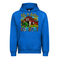 Cobalt life is better in the country western Urban Hoodie - texasbilliewilder