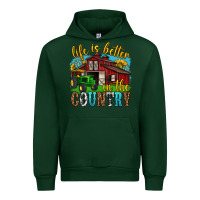 Forest Green life is better in the country western Urban Hoodie - texasbilliewilder