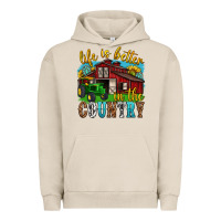 Pigment French Oak life is better in the country western Urban Hoodie - texasbilliewilder