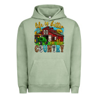 Pigment Oil Green life is better in the country western Urban Hoodie - texasbilliewilder