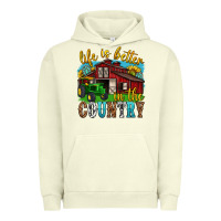 Pigment Pistachio life is better in the country western Urban Hoodie - texasbilliewilder