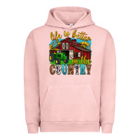 Pigment Salmon life is better in the country western Urban Hoodie - texasbilliewilder