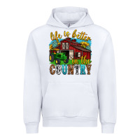 White life is better in the country western Urban Hoodie - texasbilliewilder