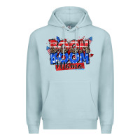 Blue Mist boom boom mama Premium Hoodie - Zillion Design Studio