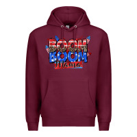 Burgundy boom boom mama Premium Hoodie - Zillion Design Studio
