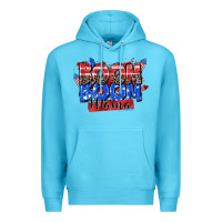 Ocean Blue boom boom mama Premium Hoodie - Zillion Design Studio