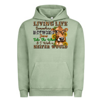 Pigment Oil Green living life somewhere between jesus take the wheel Urban Hoodie - texasbilliewilder