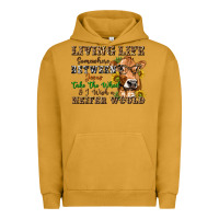 Pigment Peanut Butter living life somewhere between jesus take the wheel Urban Hoodie - texasbilliewilder