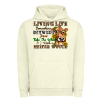 Pigment Pistachio living life somewhere between jesus take the wheel Urban Hoodie - texasbilliewilder