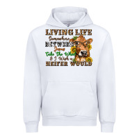 White living life somewhere between jesus take the wheel Urban Hoodie - texasbilliewilder