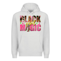 Dove Grey black girl magic with afro black women Premium Hoodie - texasbilliewilder