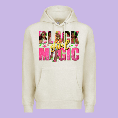 Black Girl Magic With Afro Black Women Premium Hoodie Designed By Texasbilliewilder