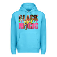 Ocean Blue black girl magic with afro black women Premium Hoodie - texasbilliewilder