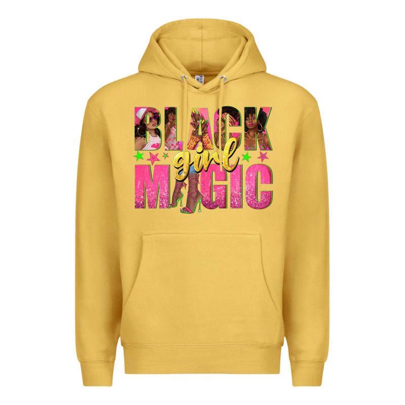 Black Girl Magic With Afro Black Women Premium Hoodie by texasbilliewilder | Teevron