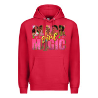 Cardinal black girl magic with afro black women Premium Hoodie - texasbilliewilder