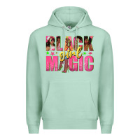 Seafoam black girl magic with afro black women Premium Hoodie - texasbilliewilder