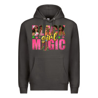 Smoke black girl magic with afro black women Premium Hoodie - texasbilliewilder