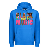 True Royal black girl magic with afro black women Premium Hoodie - texasbilliewilder