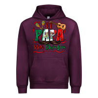 Mauve Wine el papa mas chingon Urban Hoodie - Zillion Design Studio