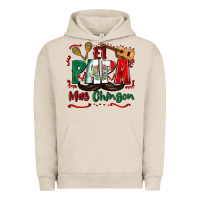 Pigment French Oak el papa mas chingon Urban Hoodie - Zillion Design Studio