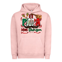 Pigment Salmon el papa mas chingon Urban Hoodie - Zillion Design Studio