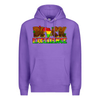 Purple black excellence juneteenth Premium Hoodie - texasbilliewilder